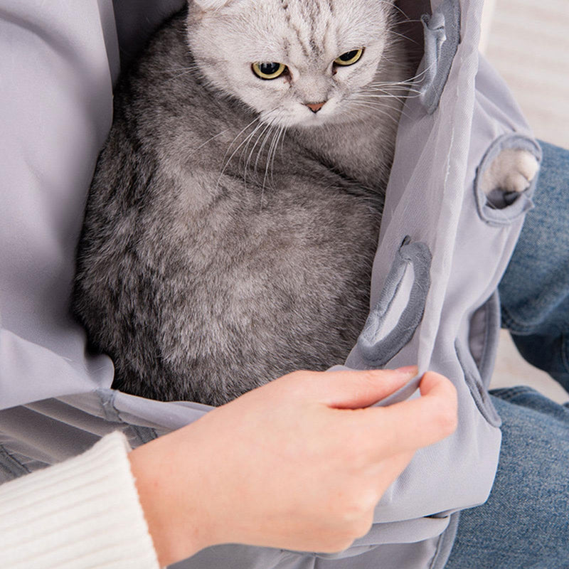 Cat apron, carrier bag for small animals, ideal for walks in student dormitories