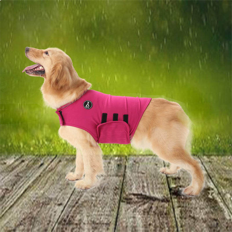 Dog Anxiety Relief Coat,Lightweight Wrap Anxiety Jacket Shirt for Anxious Pets Keep Calming Comfort(Grey,L)