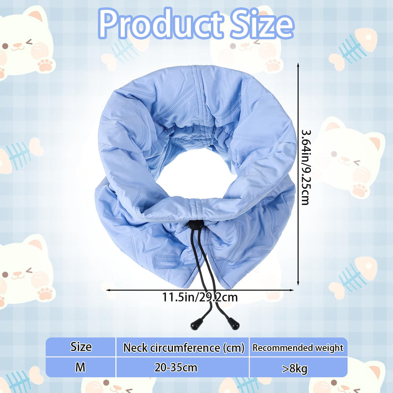 Cat Cone Collar Adjustable Recovery Collar Waterproof Pet Collars Soft Lightweight Breathable After Surgery Kitten Recovery Cones to Stop Licking Pet Elizabethan Collars for Cats Kittens and Puppies