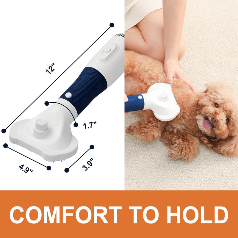 Professional Pet Grooming Dryer 3-in-1 Dog Blow Dryer with Brush, Adjustable Temp, Quiet & Portable - PawsPlanet Australia