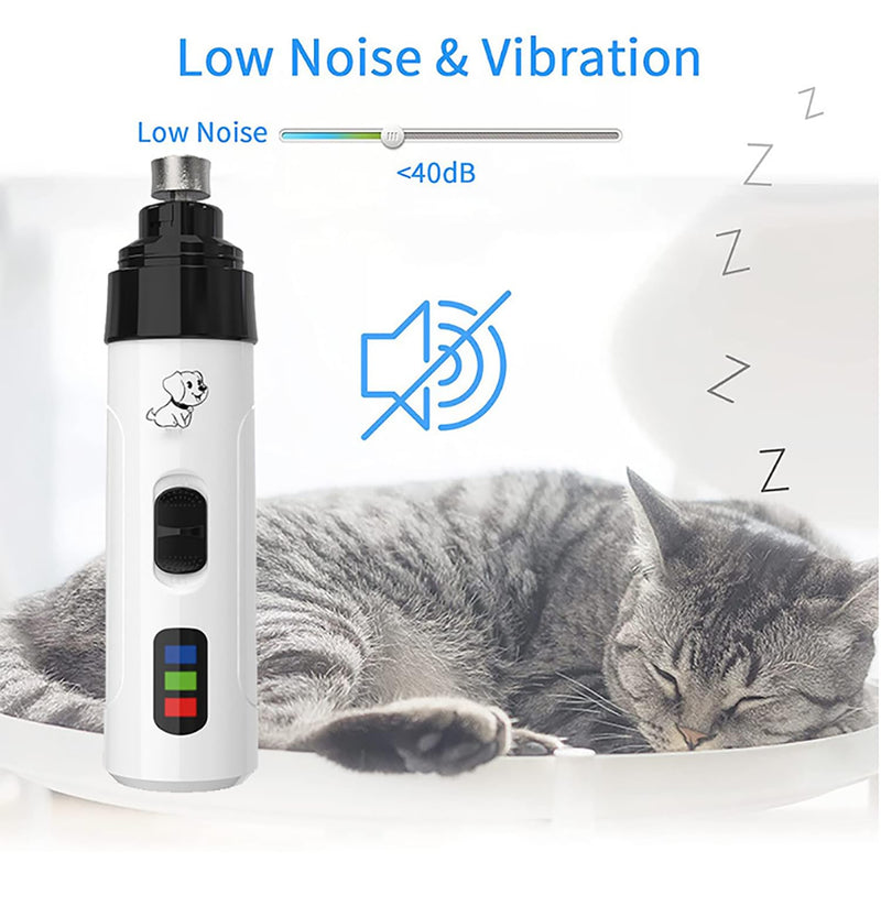 2025 New Electric Dog Nail Trimmers for Dog Nail Grinding, USB Rechargeable Pet Nail Clippers, Toenail Drill for Dogs, Puppy Nail File, Pet Paws Grooming Smoothing (1PC) 1PC