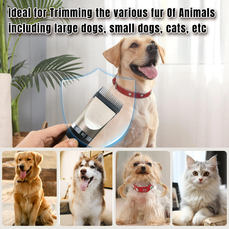 2 Pack Dog Grooming Replacement Blades Compatible with ONEISALL Dog Low Noise Dog Clipper & Dog Hair Vacuum Clipper,Made of Stainless Steel Pet Clipper Blade (Size 30 1/50"(0.5mm)) Size 30 1/50"(0.5mm) - PawsPlanet Australia