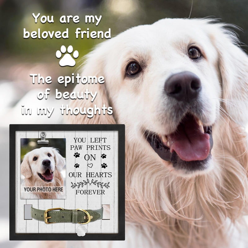 Pet Loss Gift, Memorial Sympathy Gifts for Loss of Dog, Pet Memorial Frame, Cat Memorial Gift, You left paw prints - PawsPlanet Australia