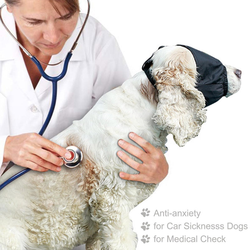 Dog Care Head vetch Soft Pet Eye Cover for Anxiety Reduction Soothing Supply Bath Roots Drying Tool Pet Stress Relief