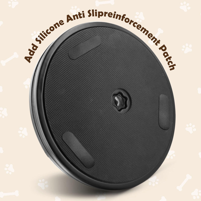 Dog Nail Scratch Board - 3 in 1 Rotatable Round Dog Scratch Pad for Nails with Treat Box, Stress-Free Dog Scratch Pad for Nails, Dog Nail File Toy for Dog Nail, Dog Scratcher for Small and Large Dogs Black - PawsPlanet Australia