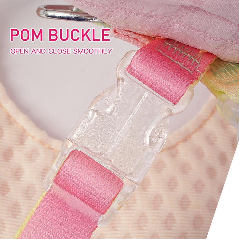 TOUCHDOG - Adjustable Dog Harness Backpack for Small Dogs, Lightweight Hiking Bag with Snack Pouch & Poop Bag Dispenser (Pink, Small) (Pink, Large) Pink - PawsPlanet Australia