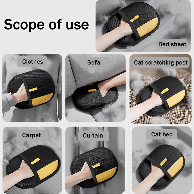 Pet Hair Removal Glove for Cats & Dogs, Newly Upgraded Reusable Electrostatic Dog Hair Gloves, Pet Hair Remover Tool for Couch, Carpet, Clothing and Bedding - PawsPlanet Australia