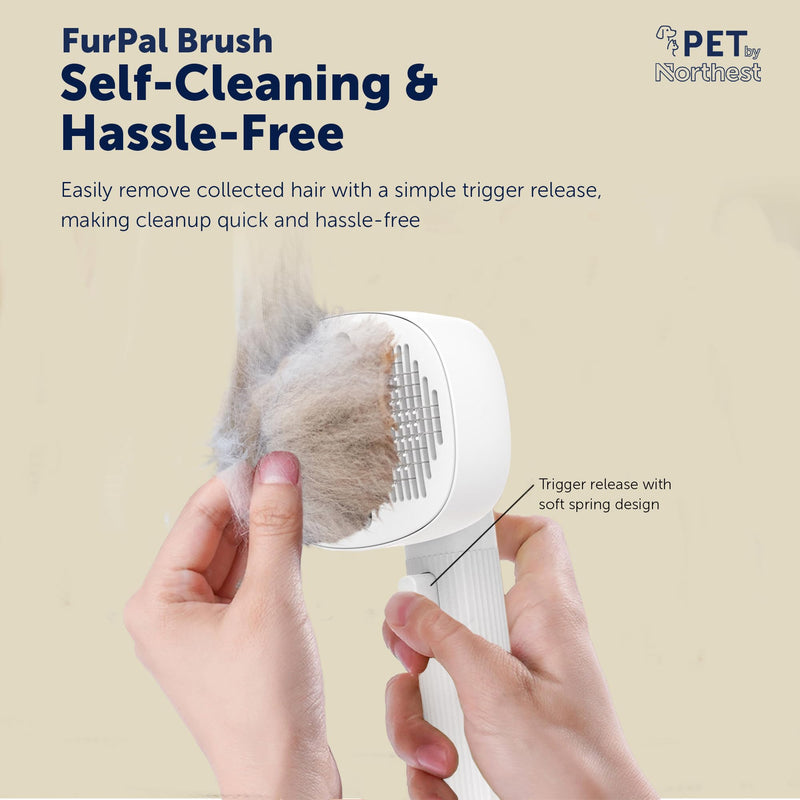 Multifunctional Pet Brush, Dog Brush for Shedding, Cat Brush for Shedding, Grooming & Hair Removal, Deshedding Dog Brush, Cat Brushes for Indoor Cats, Vibrating Massage & Negative Ionic Technology. - PawsPlanet Australia