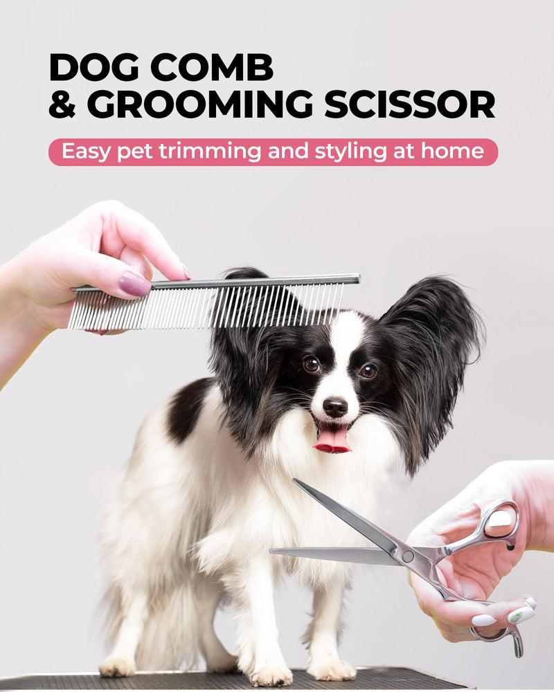 Dog Brush for Shedding Grooming,6 Pack Long-Pin Brush Set for Long Haired Dog Cat Goldendoodles Poodles Doodles Pink B-Pink - PawsPlanet Australia