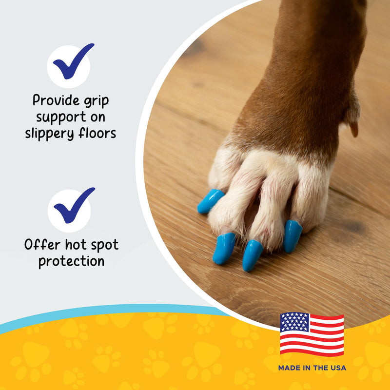 Soft Claws Dog and Cat Nail Caps Take Home Kit, X-Large, Sparkle Silver - PawsPlanet Australia
