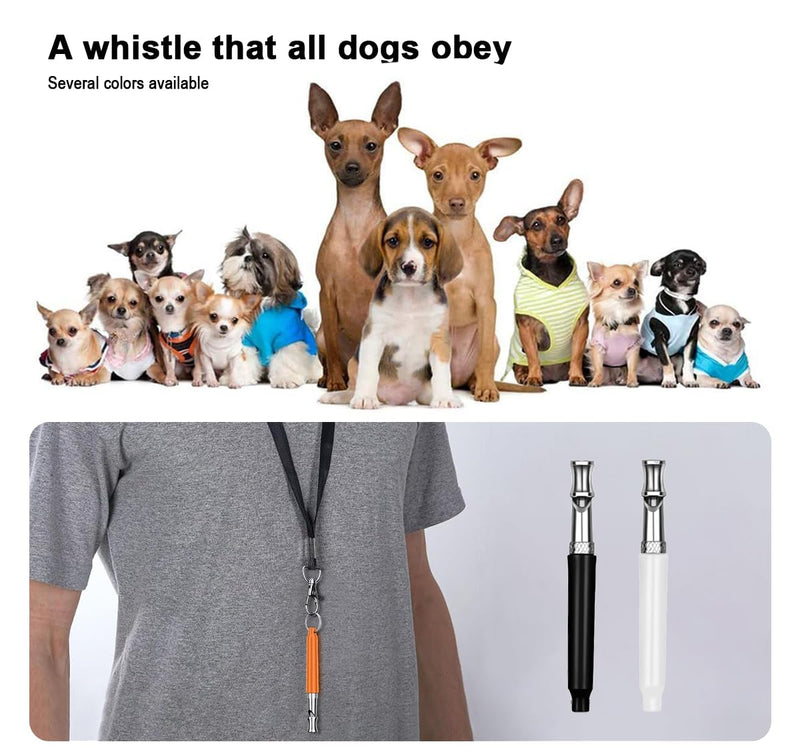 Professional Dog Whistle to Stop Barking - Adjustable Silent Training Whistle for All Breeds (Labrador, German Shepherd, Beagle) with Lanyard - 2 Packs for Recall, Obedience & Anti-Barking Training - PawsPlanet Australia