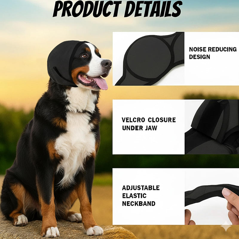 Dog Ear Protectors, Dog Ear Defenders Noise Cancelling, Ear Defenders for Dogs, Ear Cover for Dogs During Bath Time, Grooming, Fireworks, Need to provide ear protection for pets in bathing