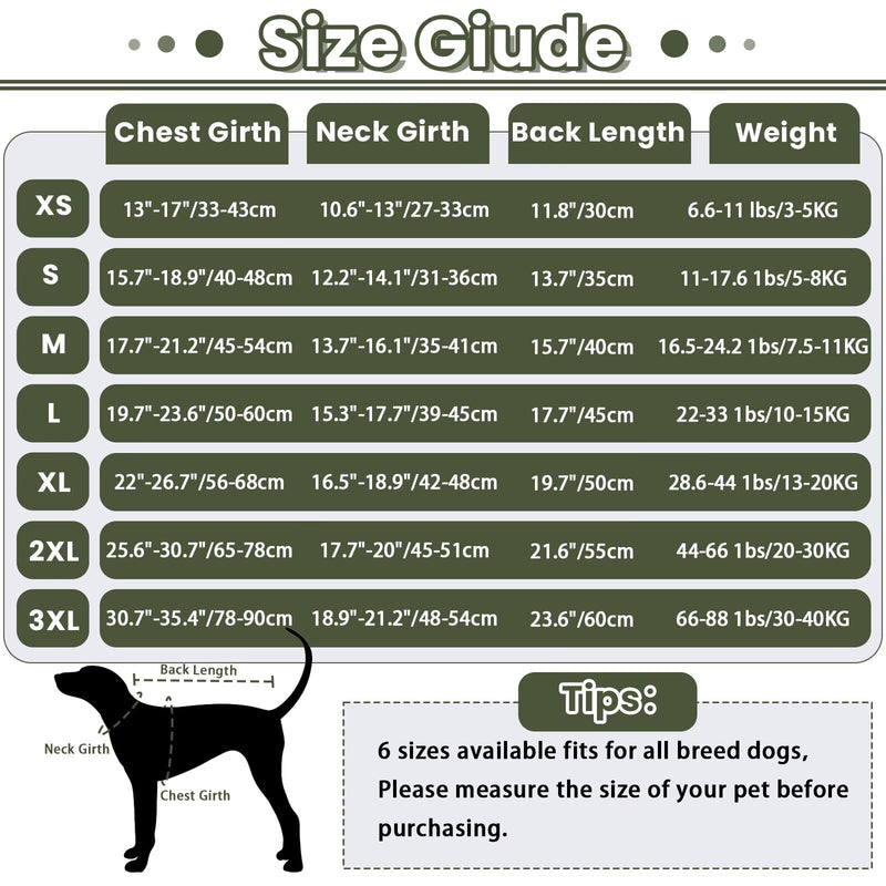 IDOMIK Dog Anxiety Calming Hoodie, Breathable Adjustable Dog Jacket for Thunderstorms, Fireworks, Vet Visits, Separation Anxiety, Ear Protection Recovery, Green, L L(Chest Girth:19.7"-23.6") - PawsPlanet Australia