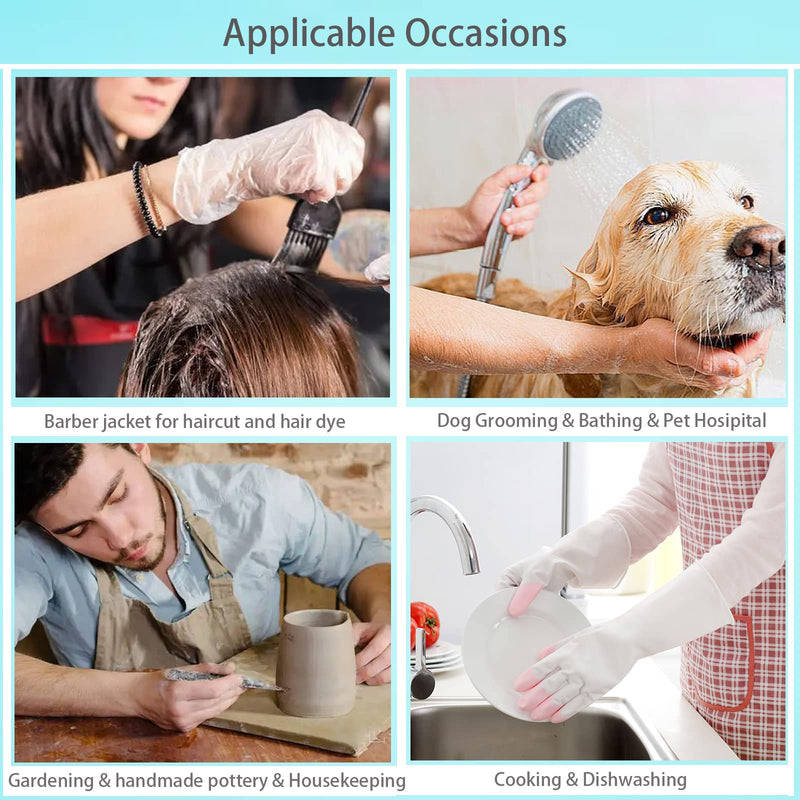 Dog Grooming Smock Barber Jackets for Women Men Professional Pet Groomer Smock Cosmetologist Barber Smock (M) type-A Medium - PawsPlanet Australia
