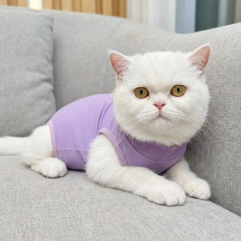 Cat Surgery Recovery Suit, Cat Body After Surgery, Castration Pet Medical Surgical Shirt, Surgery Recovery Suits, Cat Onesie for Anti Licking, Adjustable Sizes, Easy to Wear