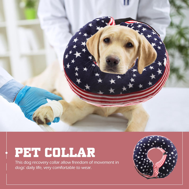 TOPBATHY Inflatable Protective Collar, Adjustable Neck Circumference 15-45cm for Cats and Dogs, for Wound Care After Surgery, Made of Soft PVC Material