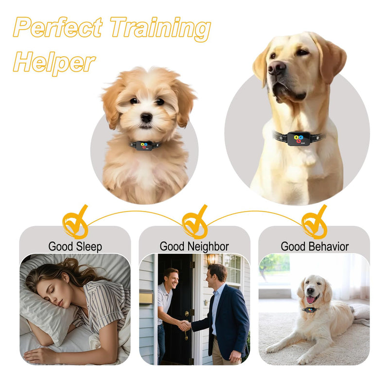 Dog Shock Collar with LCD Remote Control Have Beep/Vibration/Secure E-Shock Modes 3300 FT Rechargeable IP67 Waterproof Dog Training Collar for All Dogs - PawsPlanet Australia