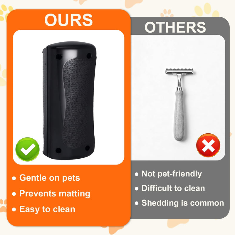 Groompro Deshedding Brush Rhykin Pet Hair Removal Tool for Cats Dogs Rabbits Horses Effective Grooming Supplies for Shedding Short Hair Easy Clean Pet Professional Groomer Deshedding Brush - PawsPlanet Australia