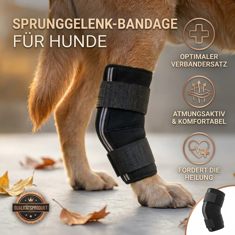 Dog Hock Brace / Hock Bandage for Dogs / Hock Protector Wrap (L) Protective bandage L