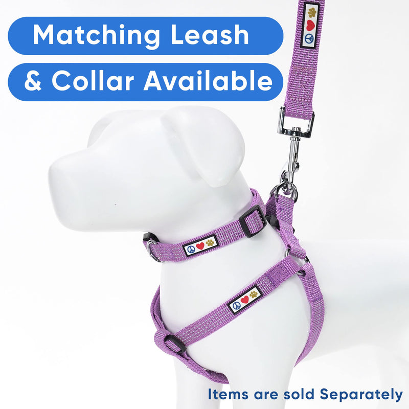 Pawtitas Reflective Step in Dog Harness or Reflective Vest Harness, Comfort Control, Training Walking of Your Puppy/Dog Extra Small Dog Harness XS Purple Orchid Dog Harness X-Small (Pack of 1) Orchid ⚡Reflective - PawsPlanet Australia