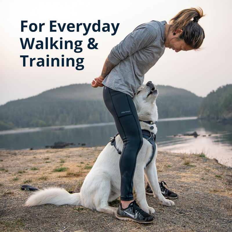 Ruffwear, Front Range Dog Harness, Reflective Soft Padded Everyday Harness with Dual Leash Clips, Adjustable and Lightweight Fit for Training or Walking for All Dogs, River Rock Green, Medium - PawsPlanet Australia