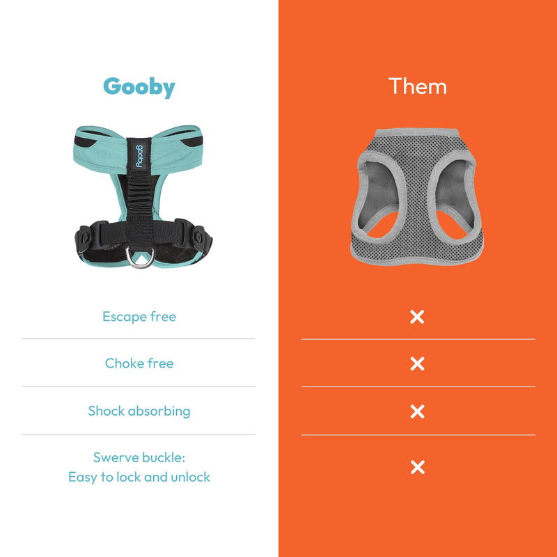 Gooby Comfort X One Dog Harness - Head-in Dog Harness for Small & Medium Sized Dogs - Escape-Free & Choke Free - Breathable Mesh, Shock Absorbing, Easy Snap & Swivel Buckles - Atlanta Peach, Large Large Chest (19.25-22.75") - PawsPlanet Australia