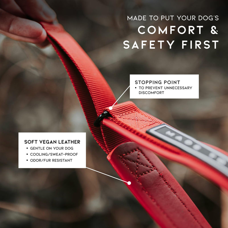 MADE TO ROAM Premium Everyday Dog Collar - Martingale Style No Pull Vegan Leather Collar, Heavy Duty and Lightweight for Small, Medium, Large Dogs (Oregon Haze, Size 1) Oregon Haze