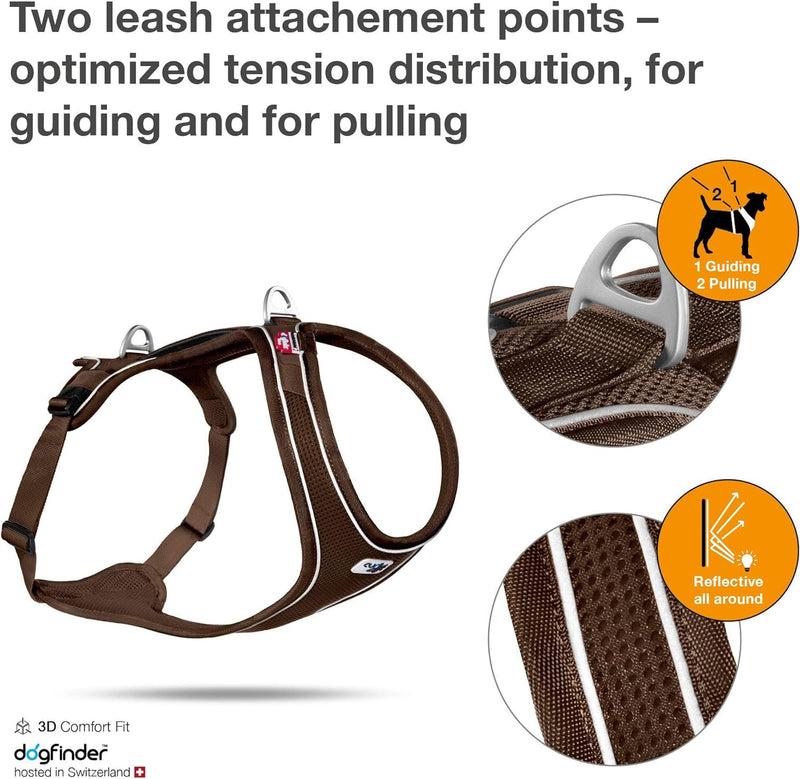 Belka Comfort Harness Brown M - PawsPlanet Australia