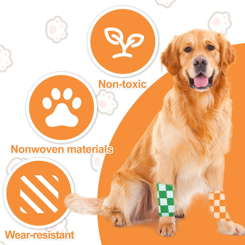6 Roll 2 Inch x 5 Yards Checkered and Heart Print Pet Vet Wrap for Dogs Cats, Cohesive Bandages in Bulk, Non-Woven Self Adhesive Bandages Wrap Roll for Animals Wound Care, Ankle Sprains and Swelling - PawsPlanet Australia