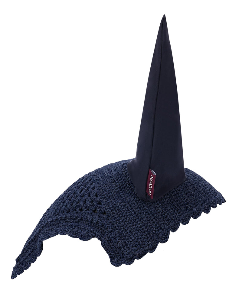 Prominent Ear Bonnet with Sound Resistant and Soft Stretchable Lycra Ears (Large: (Horizontal) A: 34cm, (Vertical) B: 42cm, Navy) Large: (x-axis) A: 34cm, (y-axis) B: 42cm