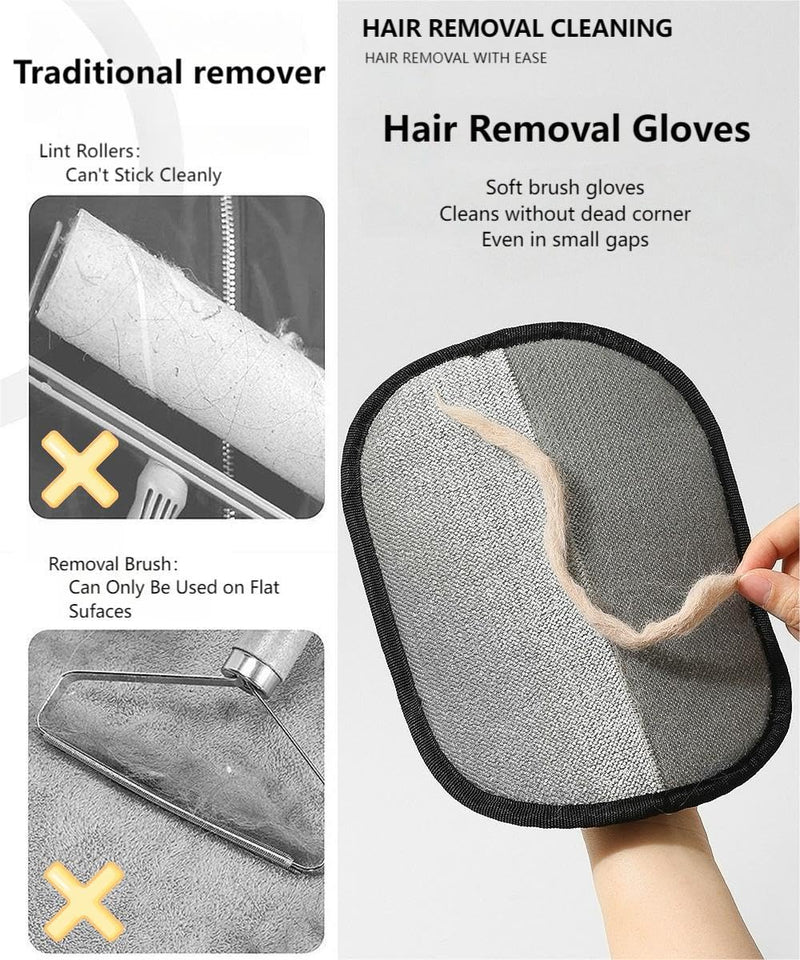 MEDB Pet Hair Remover, Electrostatic Pet Hair Removal Glove, Reusable Cat & Dog Hair Remover for Couch, Furniture, Carpet, Curtain, Upgraded Animal Fur Removal Tools, Cat Grooming Gloves-1 PCS - PawsPlanet Australia