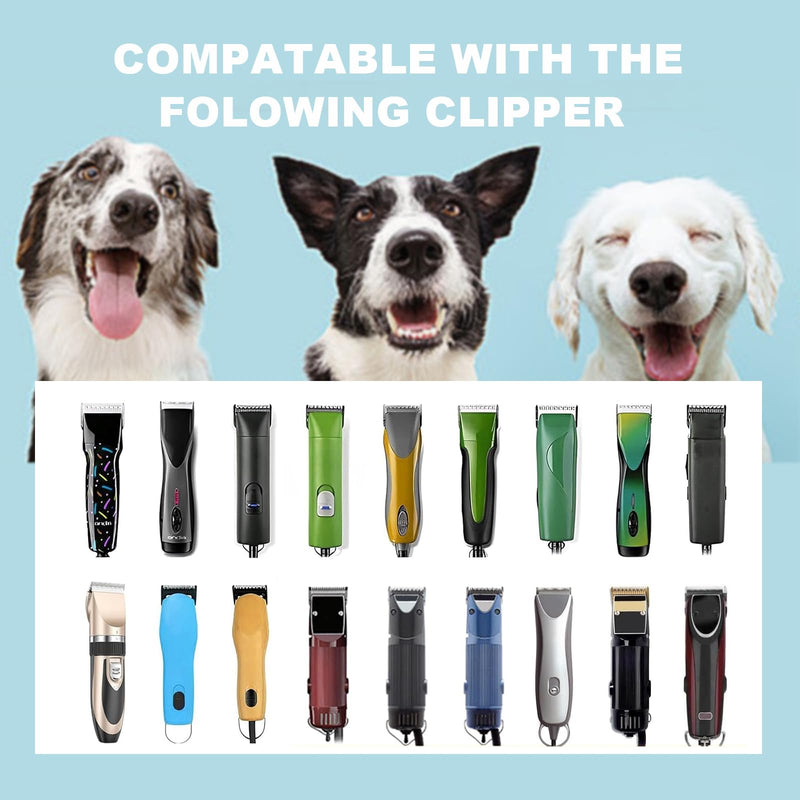Detachable Pet Dog Clipper Blades, Compatible with Size-10 (1.5mm), Most Oster A5, KM Series Clippers,Made of Stainless Steel Blade 2Pack 102P - PawsPlanet Australia