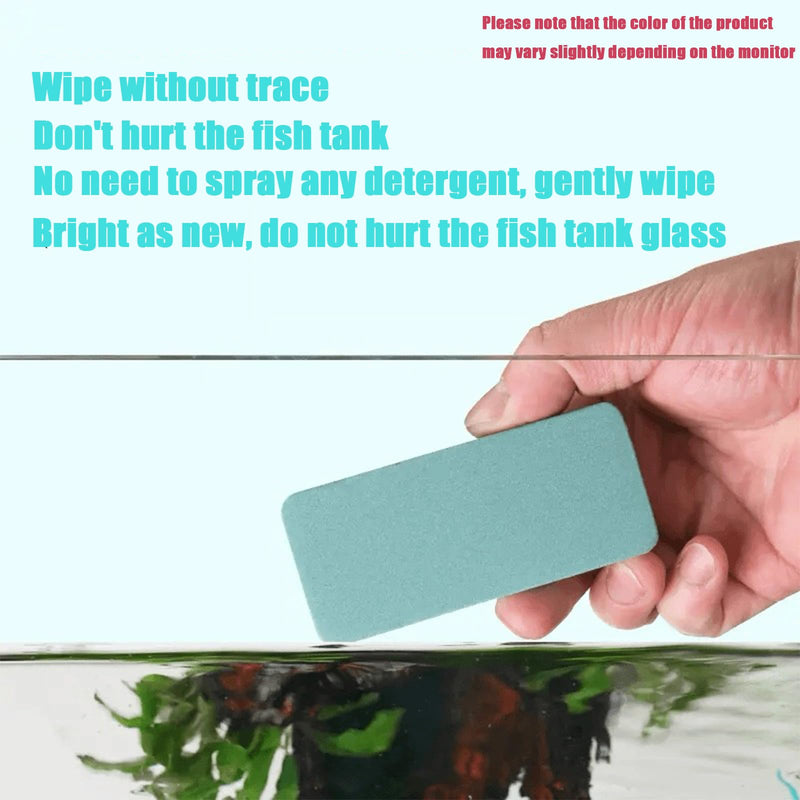3 Pack Fish Tank Cleaning Tools, Aquarium Double Sided Sponge Brush, Glass Aquarium Scrubber Sponge - Dual Sided Surface Buildew Remover for Fish Tank (3.27"x1.57"x0.51") Non-Scratch EVA Pad - PawsPlanet Australia