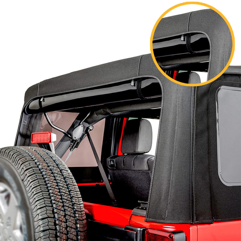 For JK Soft Top Strap for Jeep Wrangler 2007-2018 (4 pack) Car Tie Down Strap Accessorise - PawsPlanet Australia