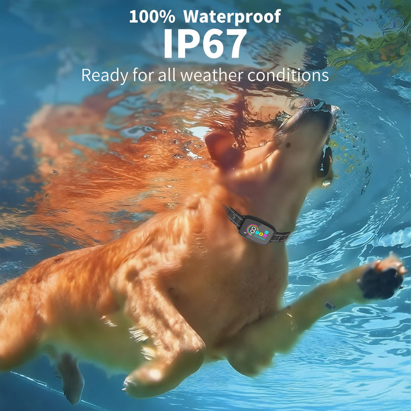 Dog Barking Collar, Smart Barking Collar for Small and Medium-Large Dogs 8-120lbs, Artificial Intelligence with Adjustable Beep Vibration Mode and Sensitivity, Automatic Anti-Barking Device for Dogs - PawsPlanet Australia