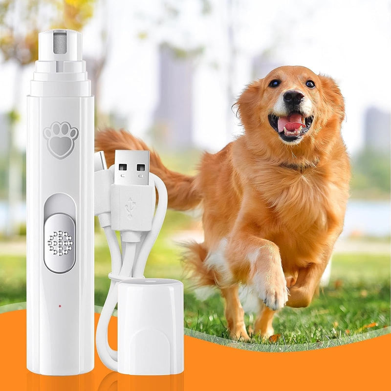 Dog Nail File, Dog Nail File, Electric Nail Clipper, Painless Nail Clipper for Small Medium and Large Dogs and Cats, 2 Speeds