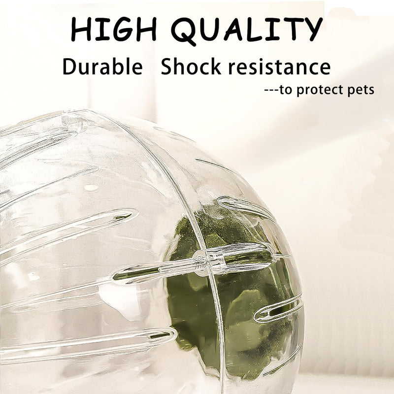 Large Hamster Wheel Sport Running Ball Hamster Toys for Hamsters Guinea Pig Mice Ferret Small Pet 7.3” x 7.3” x 7.3” Green - PawsPlanet Australia