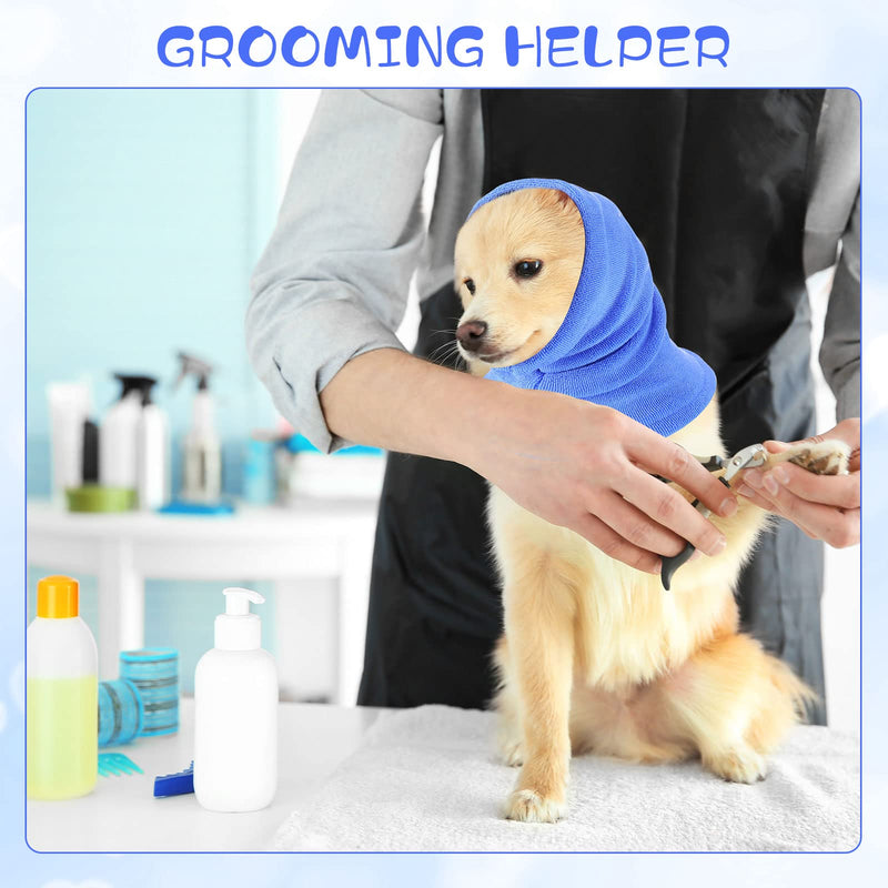 5 Pcs 3 Size Dog Head Wrap Neck Warmer Dog Neck and Ears Warm Winter Dog Pet Dog Snood Ear Cover Ear Wraps Sound Proof for Calming Cat Dog Anxiety Relief Grooming Bathing Noise Protection - PawsPlanet Australia
