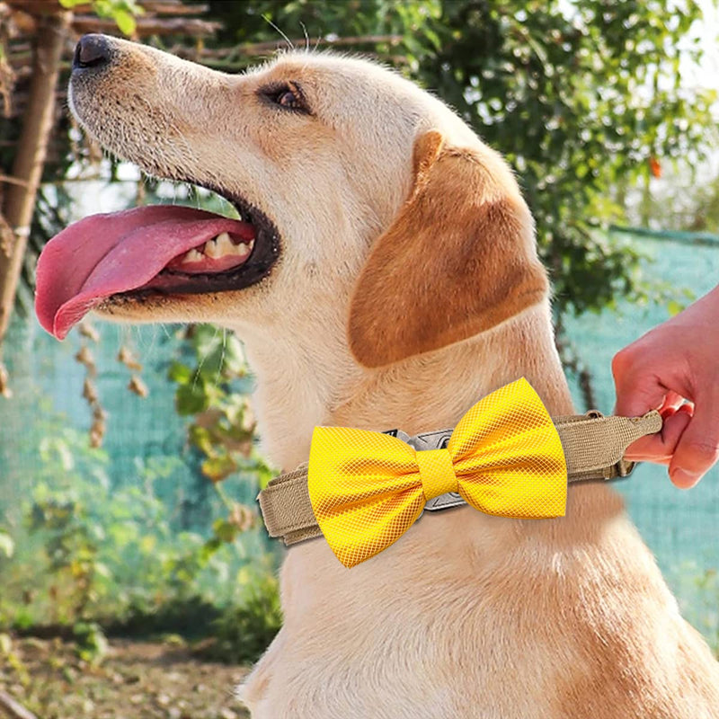 PET SHOW 10pcs 2.5”X4.5” Large Dogs Collar Attachment Bow Ties Embellishment Girls Boys Medium Dog Puppies Cats Collar Charms Accessories Bulk Slides Bowties for Birthday Wedding Parties 10pcs Bowties - PawsPlanet Australia