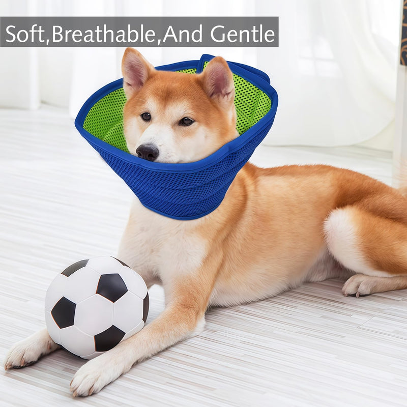 Collar for Dogs, Adjustable Protective Collar, Lightweight Cone Collars, Recovery, Elizabethan Collar for Pets (L) 2 L