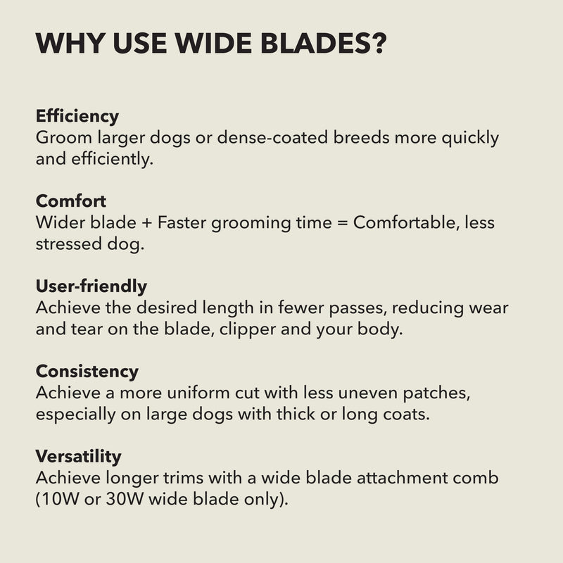 Andis 561465 ceramicEDGE Detachable Wide Blade #7FW – Carbon Steel Pet Clipper Blade, Coarse Tooth, Professional Grooming Performance 7FW (3.2mm)