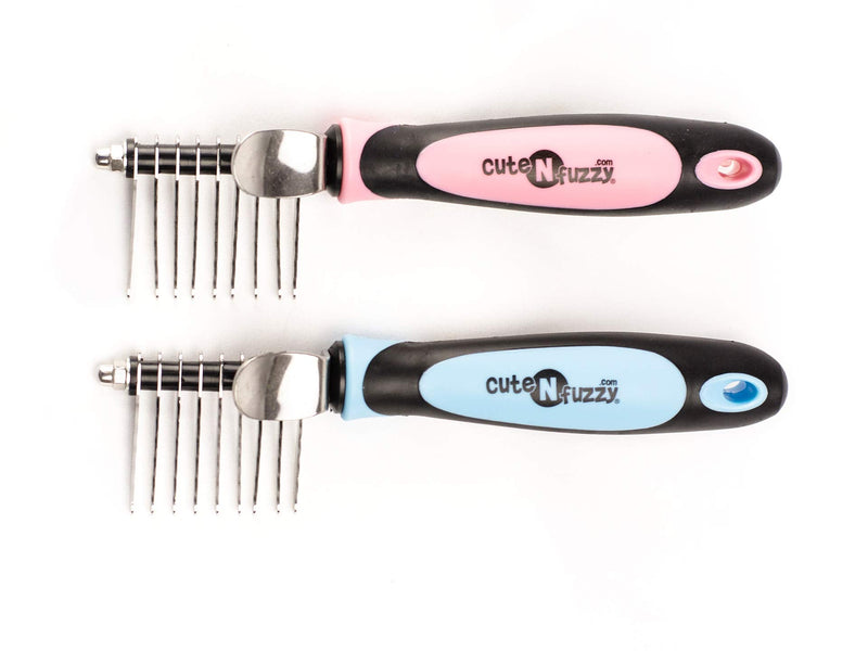 Pet Dematting Comb, Blue - PawsPlanet Australia