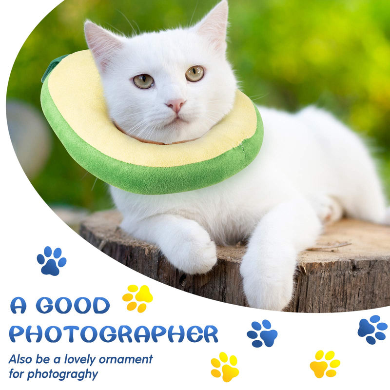 Weewooday 4 Pieces Adjustable Cat Cone Collar Soft Cat Recovery Collar Cute Fruits Cat Elizabeth Padded E Collar Pet Neck Cone Anti Bite Lick Dog Collar with Smooth Texture for Kitten and Cat - PawsPlanet Australia