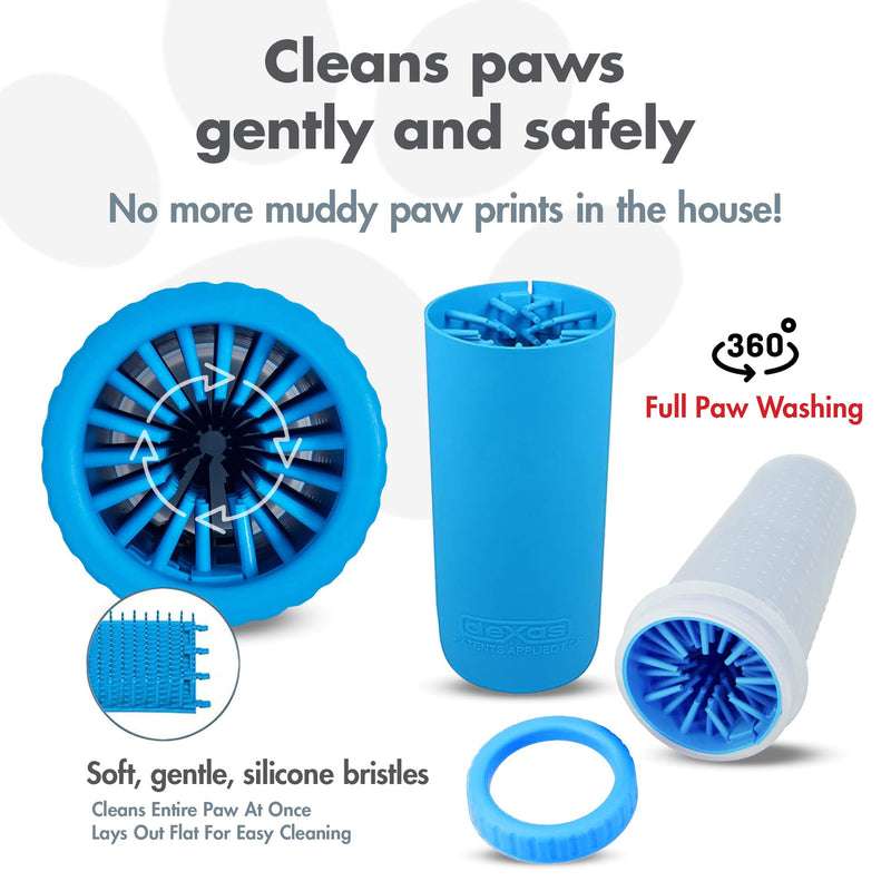 Dexas MudBuster Large Portable Pro Blue Paw Cleaner for Dogs - Premium Quality Pet Supplies and Accessories - PawsPlanet Australia