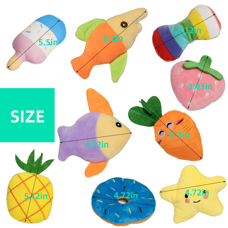 19 Pack Puppy Squeaky Dog Toys Set Plush Puppies,Cute Chew Pets Dog Toy with Squeakers for Small Dogs Playtime Puppy Toys（19pack） - PawsPlanet Australia