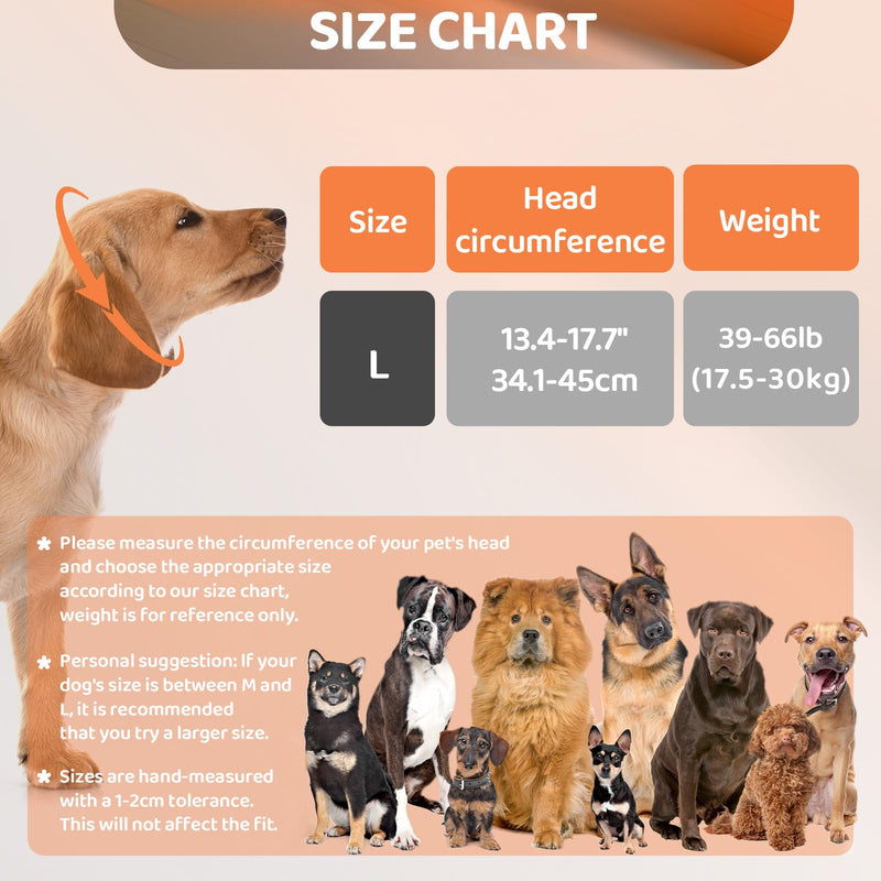 Dog Ear Defender Noise Cancelling - Warm Dog Ear Protector Muff Warp for Calming Anxiety Relief Hear Protection Adjustable Puppy Head Cover Hat for Sleep Groom Drying Firework Thunder Black