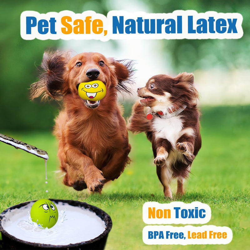 Latex Dog Squeaky Toys Rubber Soft Dog Toys Chewing Squeaky Toy Fetch Play Balls Toy for Puppy Small Pets Dog 6pcs for Mini, Small Breeds, 2.28"*2.28"*1.30" 2.28" *1.30" Burger Shape - PawsPlanet Australia