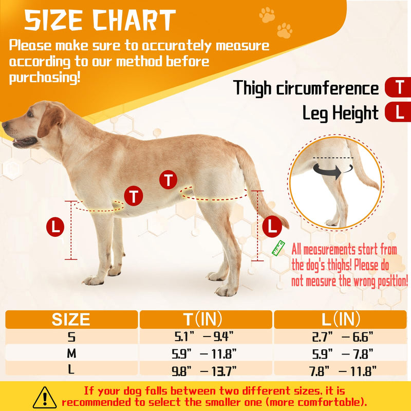Dog ACL Knee Leg Brace, Dog Hip Brace for Front Torn and Back ACL Hind Rear Legs, Comfortable & Adjustable Tailwind Dog Hip Dysplasia Brace for Dog Arthritis, Luxating Patella with 10X Support (L) L - PawsPlanet Australia