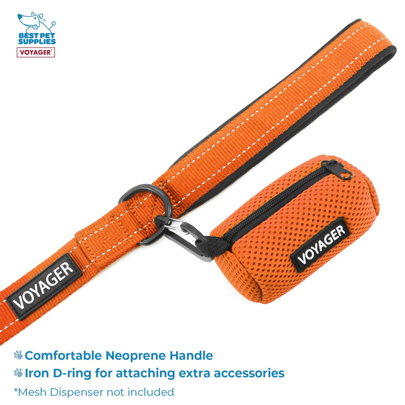 Voyager Step-in Lock Adjustable Cat Harness w. Cat Leash Combo Set with Neoprene Handle 5ft - Supports Small, Medium and Large Breed Cats by Best Pet Supplies - Orange/Black Trim, XXS (Pack of 2) - PawsPlanet Australia