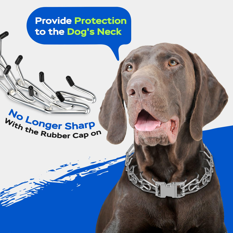 Pinch Prong Collar for Large Medium Small Dogs, Stainless Steel Choke Collar for Dogs with Qucik Release Buckle Basic S (Neck 13"-16") - PawsPlanet Australia